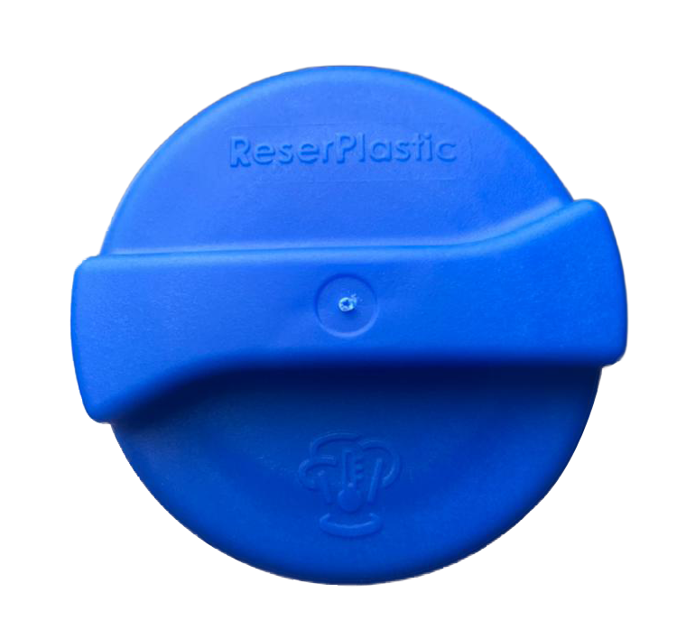 Tampa 1,5 bar azul ReserPlastic aplicada em SEAT Cordoba, Ibiza e Toledo